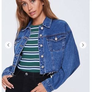 Cropped jean jacket